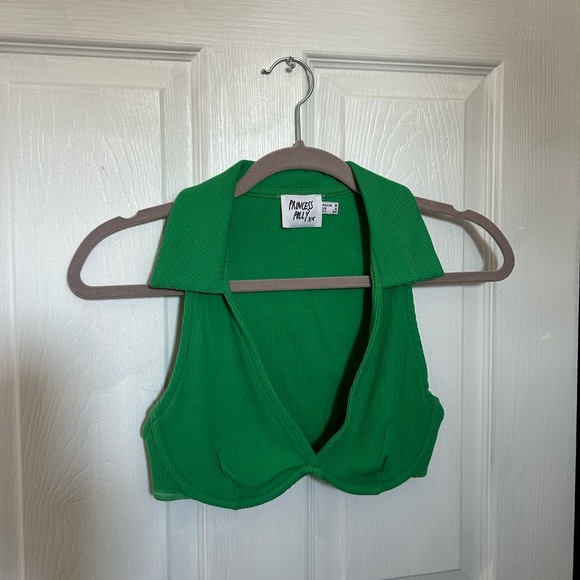 Princess Polly green underwire collar top - Picture 4 of 9